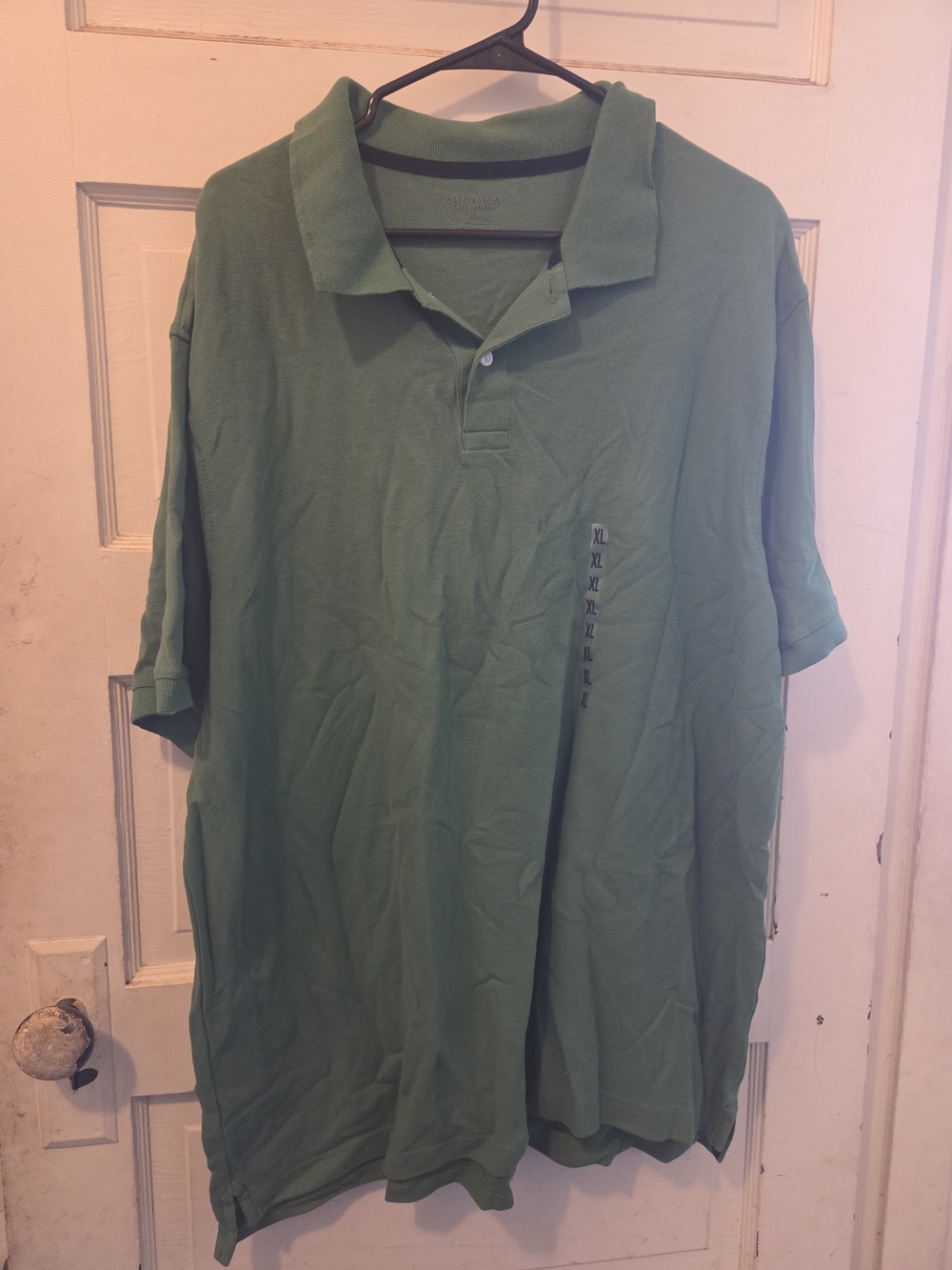 Sonoma Men's Green Short-Sleeve Polo